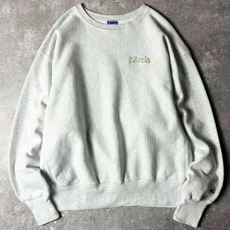 Rakuten - 00s Champion 企業 ロゴ 刺繍 リバースウィーブ スウェット トレーナー XL / 00年代 オールド チャンピオン 霜降り グレー 【中古】 古着 アメリカ古着 USED ユーズド 中古 VINTAGE US古着 アメカジ