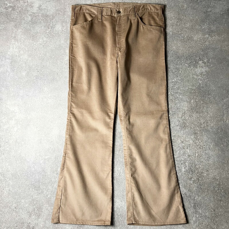 Rakuten - デッドストック 70s JCPenney 細畝 コーデュロイ ベルボトム パンツ 38 30 / 70年代 ビンテージ JCペニー ブーツカット フレア NOS 【中古】 古着 アメリカ古着 USED ユーズド 中古 VINTAGE US古着 アメカジ