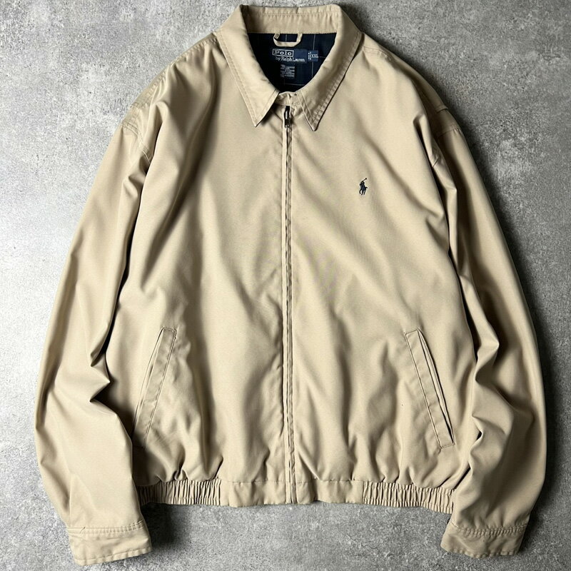 Polo by Ralph Lauren ベージュ ジャケット XL 90s Polo Ralph Lauren ポロラルフローレン コットン ドリズラー