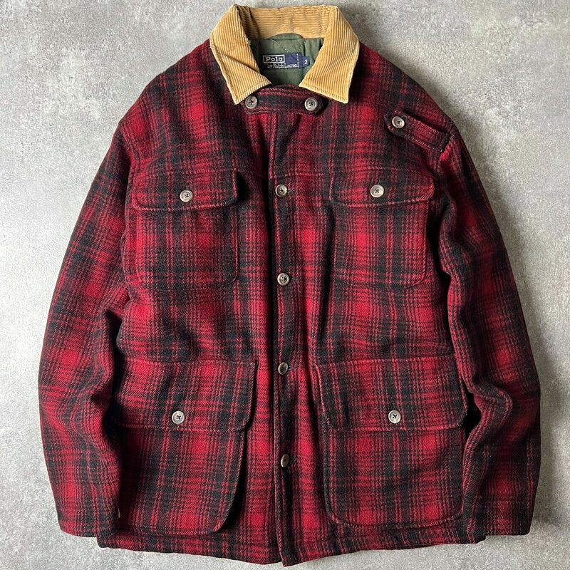 Rakuten - 80s USA製 POLO RALPH LAUREN 中綿 ライナー ウール マッキーノ ジャケット M / 80年代 アメリカ製 ビンテージ ポロ ラルフローレン キルティング 【中古】 古着 アメリカ古着 USED ユーズド 中古 VINTAGE US古着 アメカジ