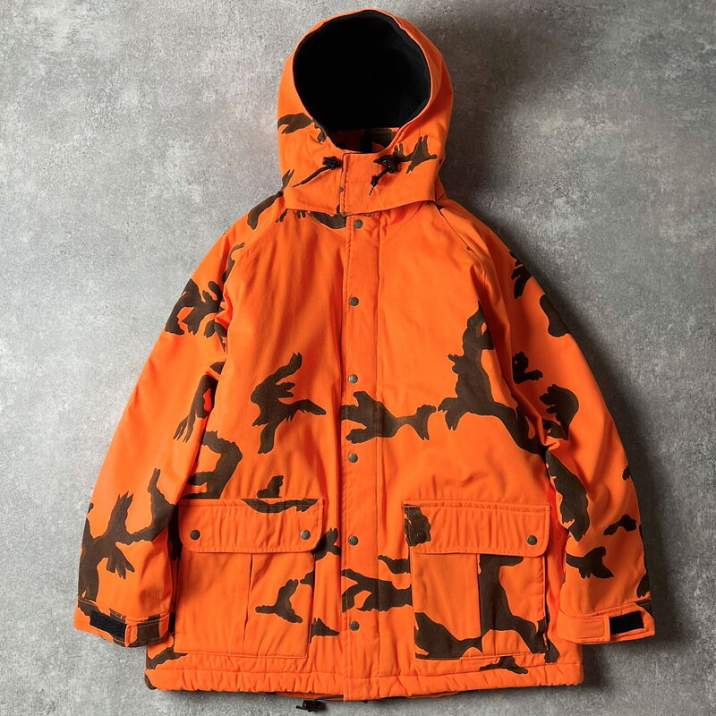 Rakuten - 90s Cabela's 中綿 ライナー 迷彩 ハンティング パーカー ジャケット L / 90年代 オールド カベラス ジャンパー マンパ マウンテンパーカー オレンジ 【中古】 古着 アメリカ古着 USED ユーズド 中古 VINTAGE US古着 アメカジ