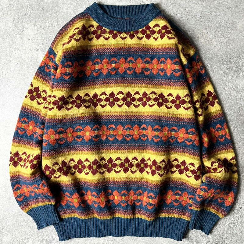 90s �����ꥢ�� BENETTON ���� �����åȥ��� ������ �˥å� �������� M / 90ǯ�� ������� �٥ͥȥ� �ޥ�����顼 ����š� ���� ����ꥫ���� USED �桼���� ��� VINTAGE US���� ���ᥫ��