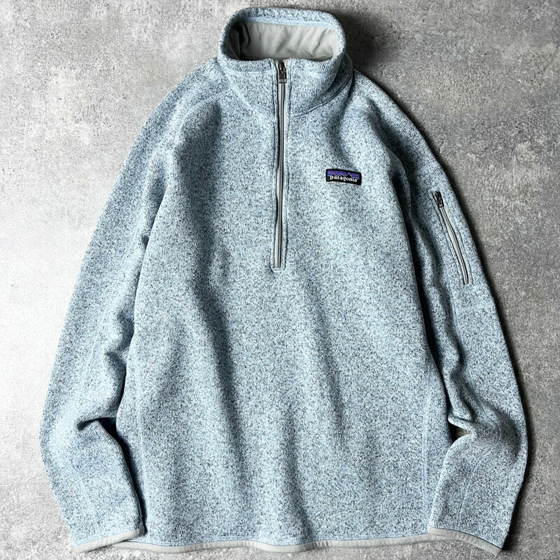 19ǯ�� Patagonia �ϡ��ե��å� �٥����������� ���㥱�å� L / �ѥ����˥� �ե꡼�� �ץ륪���С� �ϥ��ͥå� �֥롼 ��ǥ����� ����š� ���� ����ꥫ���� USED �桼���� ��� VINTAGE US���� ���ᥫ��