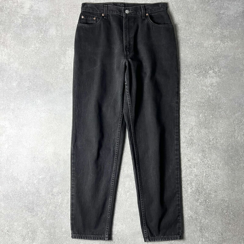 Rakuten - 00s Levis 550 ブラック デニム パンツ 31 30 / 00年代 リーバイス メキシコ製 オールド ジーンズ ジーパン 黒 テーパード 【中古】 古着 アメリカ古着 USED ユーズド 中古 VINTAGE US古着 アメカジ