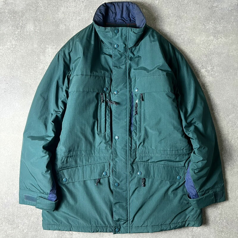 Rakuten - 90s LLBean NORTH COL 中綿 ナイロン マウンテン ジャケット L / 90年代 オールド マンパ LLビーン チェック ウール ライナー 【中古】 古着 アメリカ古着 USED ユーズド 中古 VINTAGE US古着 アメカジ