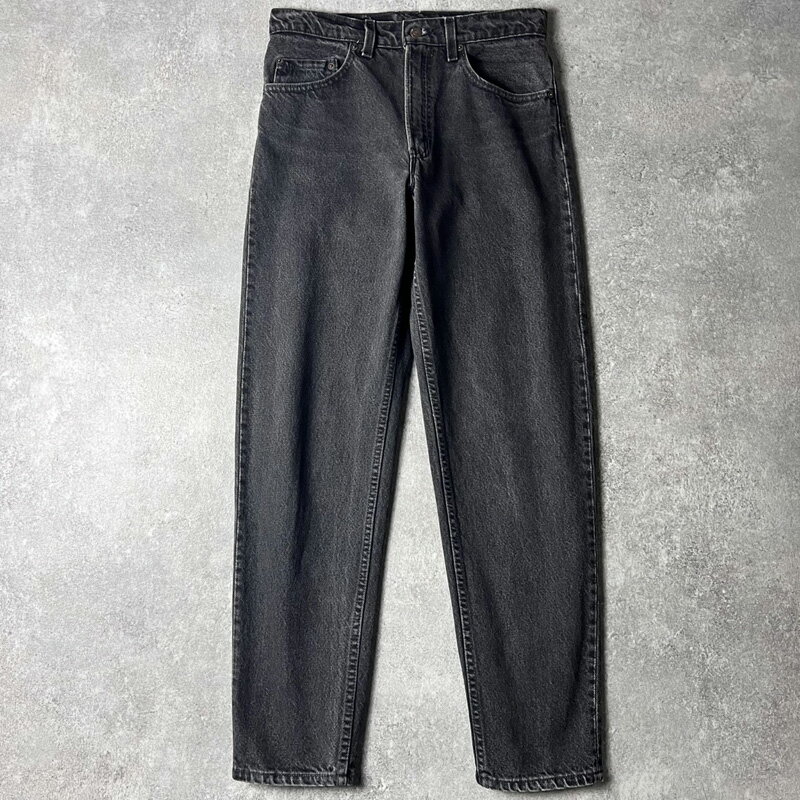 Rakuten - 90s USA製 Levis 550 0260 ブラック デニム パンツ 31 32 / 90年代 リーバイス アメリカ製 オールド ジーンズ ジーパン 黒 テーパード