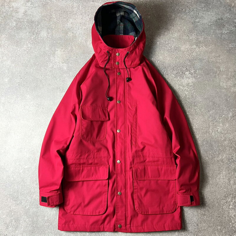 Rakuten - 80s 90s 黒タグ Eddie Bauer ライナー付き マウンテン パーカー ジャケット M / 80年代 90年代 ビンテージ エディーバウアー マンパ レッド