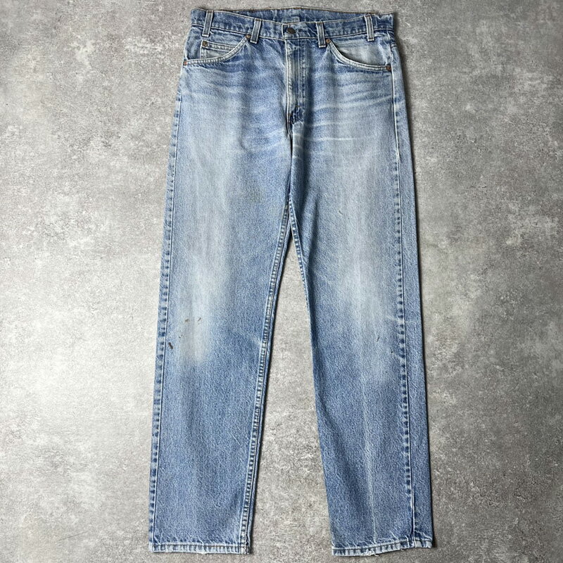 90s USA製 Levis 505 デニム パンツ 33 32 / 90年代 アメリカ製 リーバイス オールド ジーンズ ジーパン ヒゲ 【中古】 古着 アメリカ古着 USED ユーズド 中古 VINTAGE US古着 アメカジ