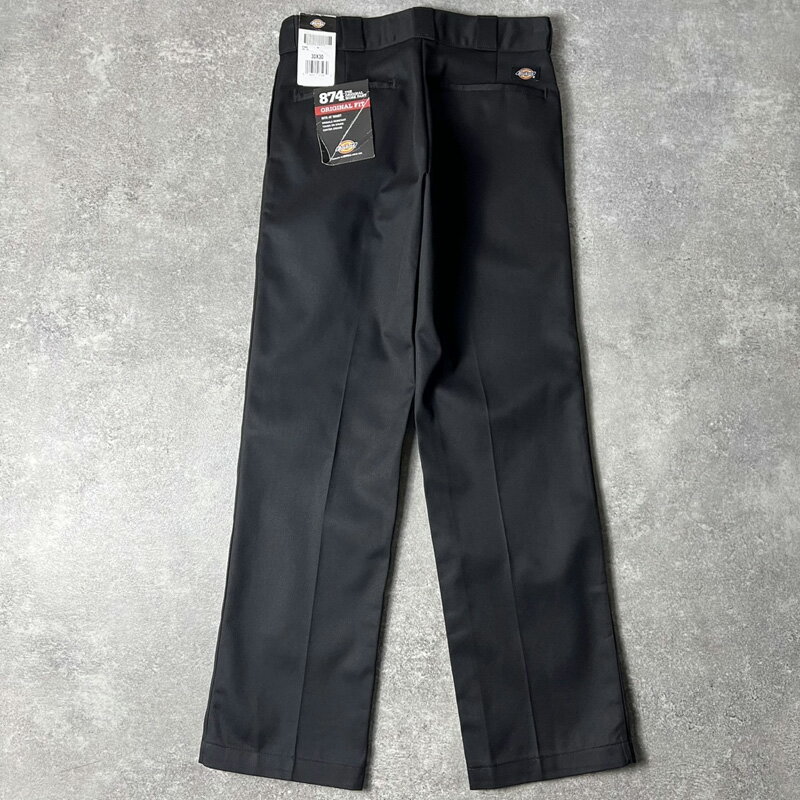 デッドストック Dickies 874 チノ ワーク パンツ 30 30 / ディッキーズ ブラック 黒 チノパン NOS タグ付き 【中古】 古着 アメリカ古着 USED ユーズド 中古 VINTAGE US古着 アメカジ