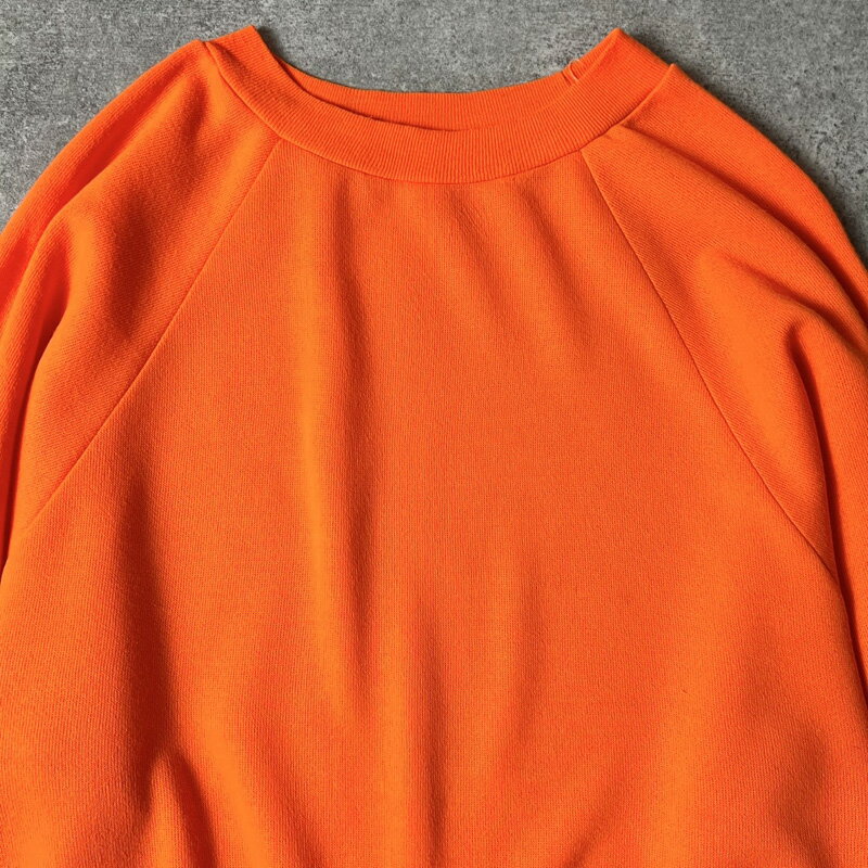 ミントコンディション 80s USA製 無地 スウェット トレーナー L / 80年代 アメリカ製 ビンテージ オレンジ スエット 【中古】 古着 アメリカ古着 USED ユーズド 中古 VINTAGE US古着 アメカジ