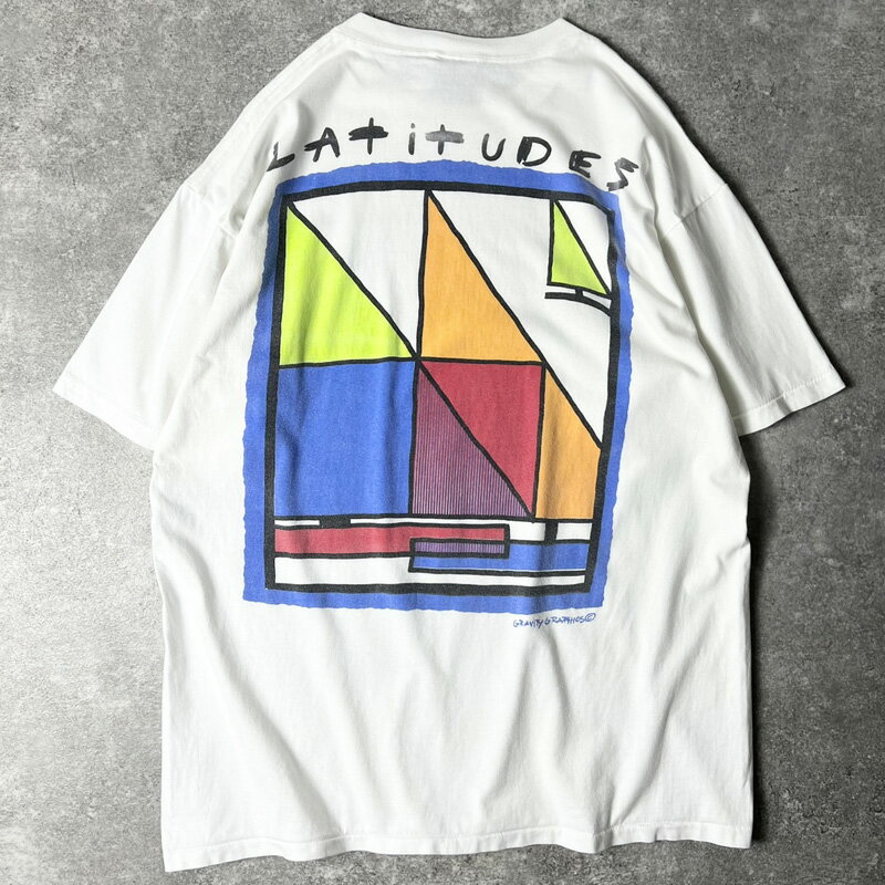 【中古】90sUSA製緯度アート両...