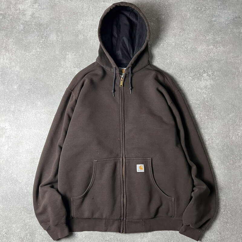 Carhartt フード付きスウェットジャケット 裏サーマル f080113-06_1.jpg