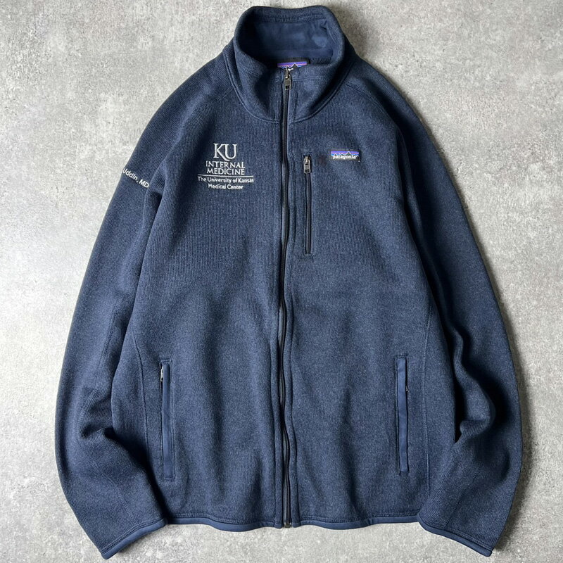 Rakuten - 20年製 Patagonia 企業 ロゴ 刺繍 フルジップ ベターセーター ジャケット L / パタゴニア フリース ハイネック ネイビー 企業物