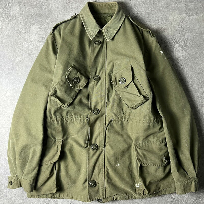 Rakuten - 90s カナダ軍 実物 ライナー付き GS MK2 コンバット ジャケット L-R / 90年代 ミリタリー オリーブ フィールド カナディアン OG107