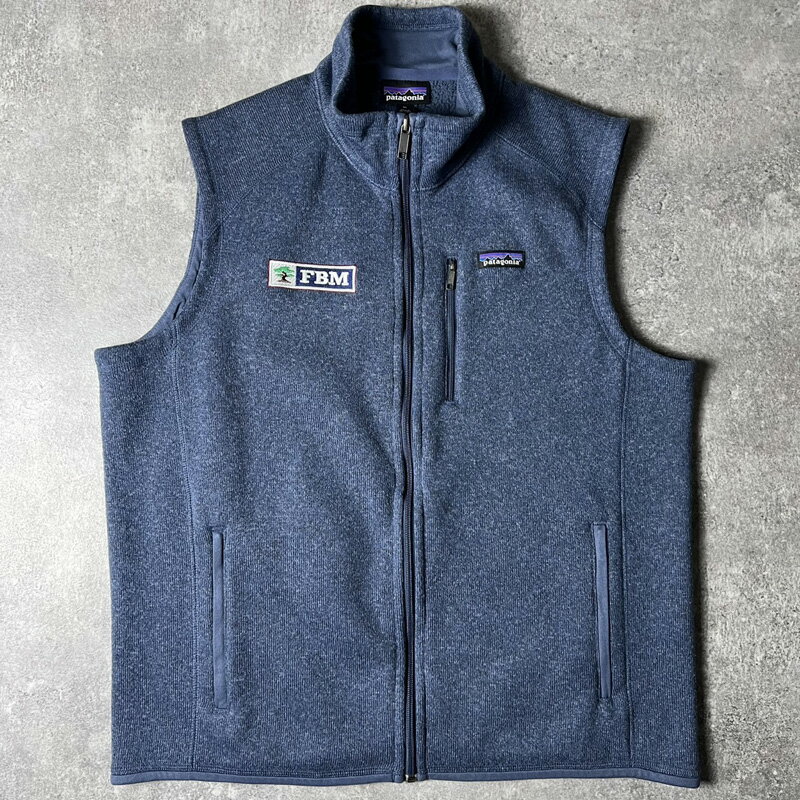 Rakuten - 17年製 Patagonia 企業 ロゴ 刺繍 フルジップ ベターセーター ベスト XL / パタゴニア フリース ハイネック ネイビー アウトドア