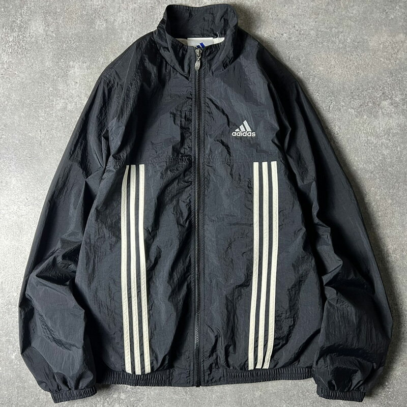 Rakuten - 90s adidas ライナー付き フルジップ ナイロン ジャケット M / 90年代 オールド アディダス パフォーマンス ロゴ 3ストライプ 【中古】 古着 アメリカ古着 USED ユーズド 中古 VINTAGE US古着 アメカジ