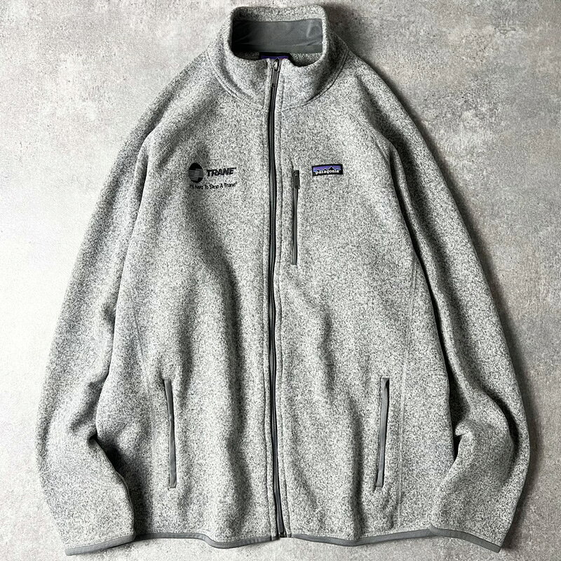 Rakuten - 17年製 Patagonia 企業 ロゴ 刺繍 フルジップ ベターセーター ジャケット XXL / パタゴニア フリース ハイネック 企業物 グレー ワンポイント 【中古】 古着 アメリカ古着 USED ユーズド 中古 VINTAGE US古着 アメカジ