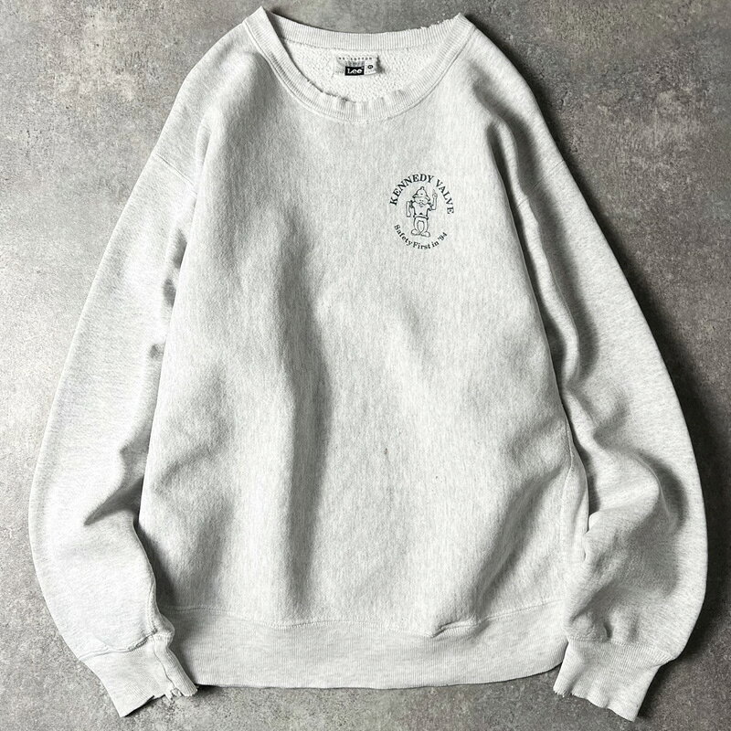 Rakuten - 雰囲気系 90s USA製 Lee 企業 ロゴ プリント RWタイプ スウェット トレーナー XL / 90年代 アメリカ製 オールド リバース 霜降り グレー 企業物 【中古】 古着 アメリカ古着 USED ユーズド 中古 VINTAGE US古着 アメカジ