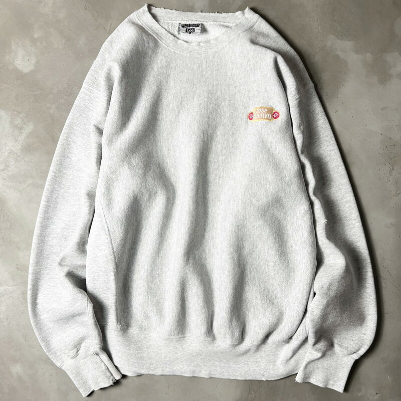 Rakuten - 雰囲気系 90s USA製 Lee 企業 ロゴ 刺繍 RWタイプ スウェット トレーナー XL / 90年代 アメリカ製 オールド リバース 霜降り グレー 企業物 【中古】 古着 アメリカ古着 USED ユーズド 中古 VINTAGE US古着 アメカジ