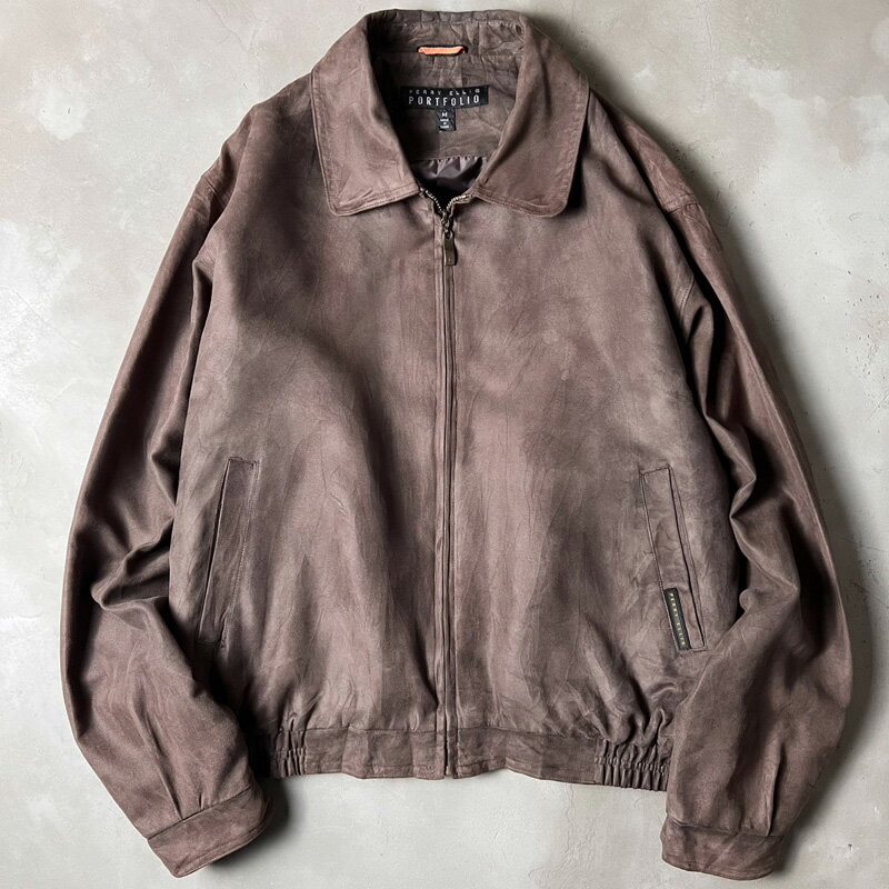 90's PERRY ELLIS ペリーエリス　レザーベスト ペリーエリス レザーベスト 90年代 状態良 - メルカリ