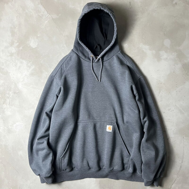 Rakuten - Carhartt サーマル ライナー付き プルオーバー スウェット フード パーカー 2XL / カーハート トレーナー スエット 無地 グレー 【中古】 古着 アメリカ古着 USED ユーズド 中古 VINTAGE US古着 アメカジ
