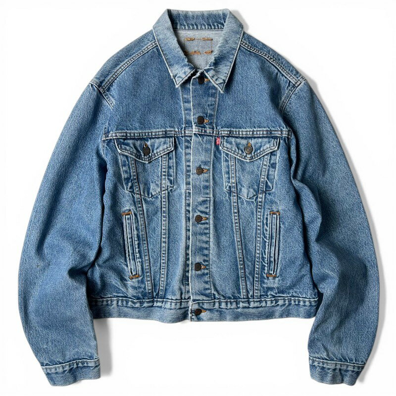 80s USA製 Levis 71506 0216 デニム ジャケット / 80年代 アメリカ製 ビンテージ リーバイス ポケット付き 70506 70505 【中古】 古着 アメリカ古着 USED ユーズド 中古 VINTAGE US古着 アメカジ