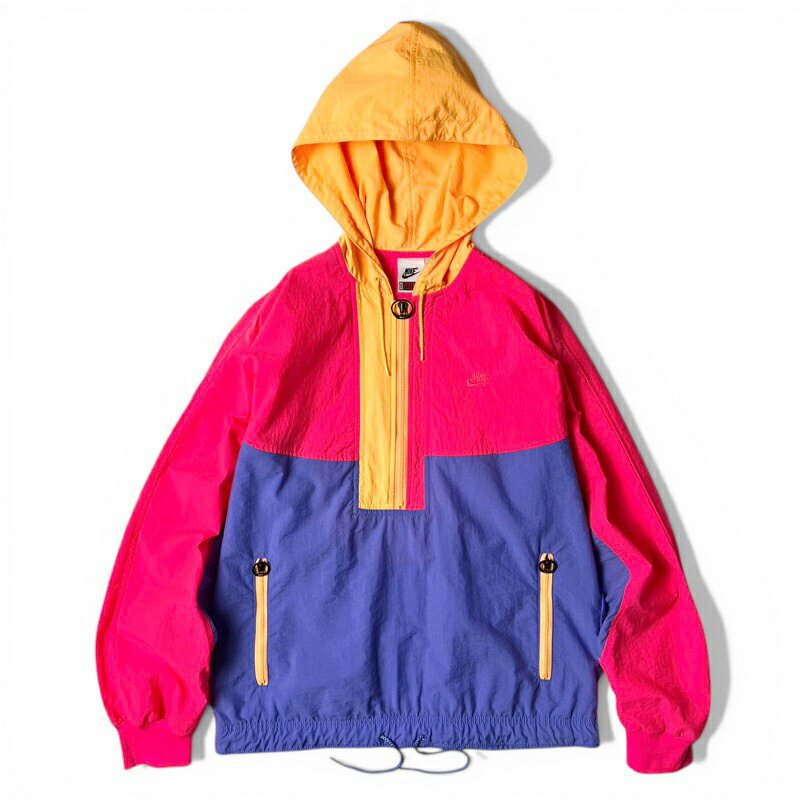 Rakuten - 80s NIKE CROSS TRAINING ナイロン ハーフジップ プルオーバー パーカー ジャケット S / 80年代 オールド ナイキ スウォッシュ アノラック 【中古】 古着 アメリカ古着 USED ユーズド 中古 VINTAGE US古着 アメカジ