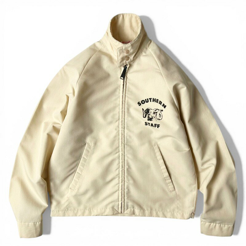 Rakuten - 70s Birdie by Richard A. Leslie 企業物 プリント スイングトップ ジャケット XS / 70年代 ビンテージ ハリントン ドッグイヤー 【中古】 古着 アメリカ古着 USED ユーズド 中古 VINTAGE US古着 アメカジ