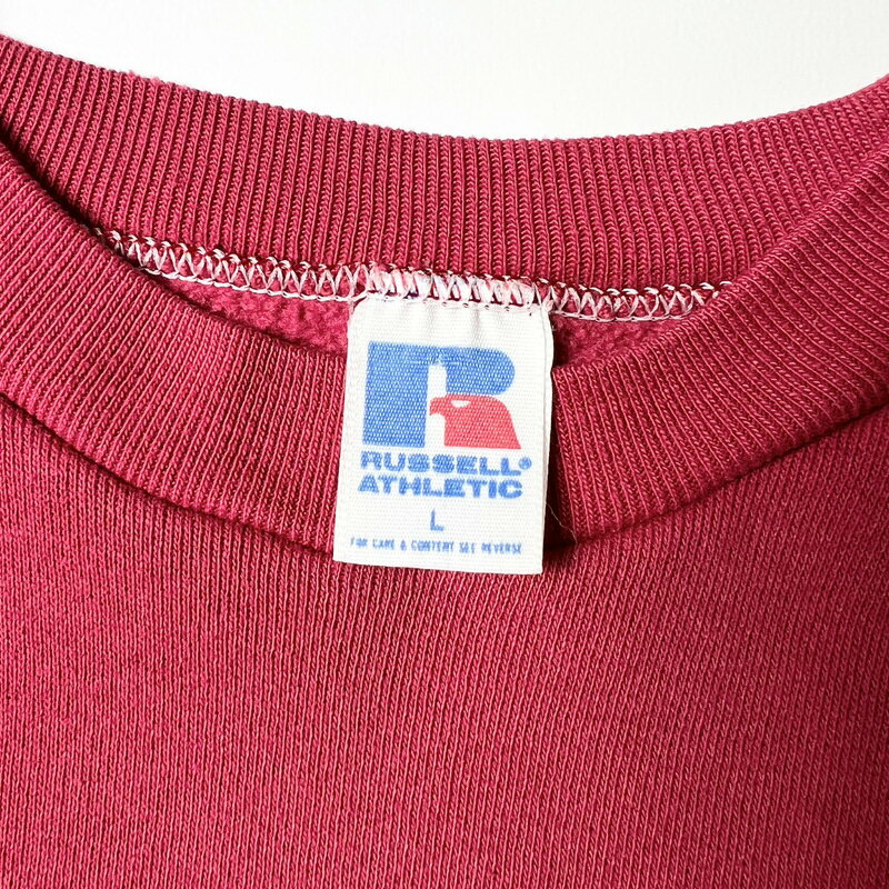 80s USA製 RUSSELL 無地 スウェット トレーナー L / 80年代 アメリカ製 ビンテージ ラッセル ワイン レッド 【中古】 古着 アメリカ古着 USED ユーズド 中古 VINTAGE US古着 アメカジ rumrage-10015093 US古着 RUMRAGE 楽天市場店 サンプル画像3