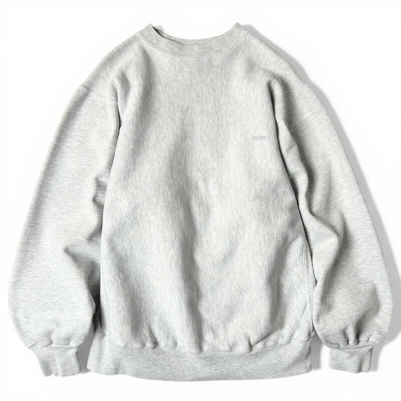 90s OSH KOSH ワンポイント ロゴ 刺繍 RWタイプ スウェット トレーナー / 90年代 オールド リバース オシュコシュ 霜降り グレー 【中古】 古着 アメリカ古着 USED ユーズド 中古 VINTAGE US古着 アメカジ