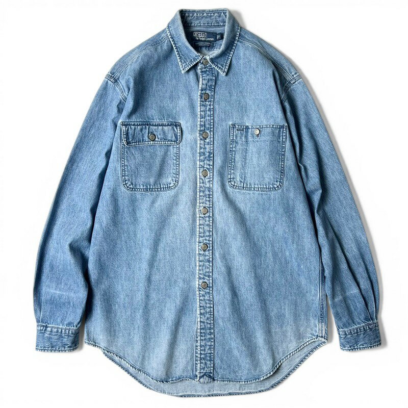 HARU　ラルフローレン ヴィンテージ加工 デニムシャツ（新品） eaa590960_01.jpg