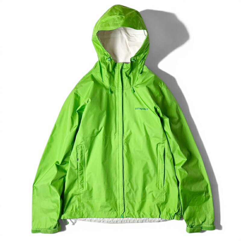 Rakuten - 13年製 Patagonia トレントシェル ナイロン パーカー ジャケット L / パタゴニア ゲッコー グリーン マウンテン パッカブル h2no ジャンパー 【中古】 古着 アメリカ古着 USED ユーズド 中古 VINTAGE US古着 アメカジ