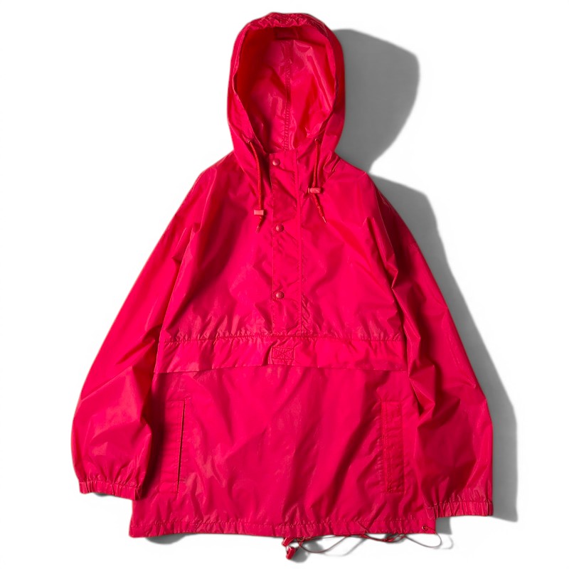 90s 巨人タグ J.CREW ハーフジップ ナイロン アノラック パーカー ジャケット M / 90年代 オールド Jクルー プルオーバー パッカブル 赤 【中古】 古着 アメリカ古着 USED ユーズド 中古 VINTAGE US古着 アメカジ