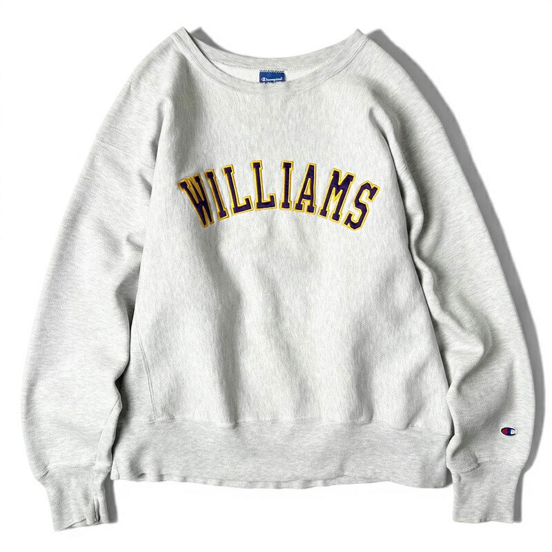Rakuten - 00s Champion カレッジ パッチ 刺繍 リバースウィーブ スウェット トレーナー XL / 00年代 メキシコ製 オールド チャンピオン 霜降り グレー 【中古】 古着 アメリカ古着 USED ユーズド 中古 VINTAGE US古着 アメカジ