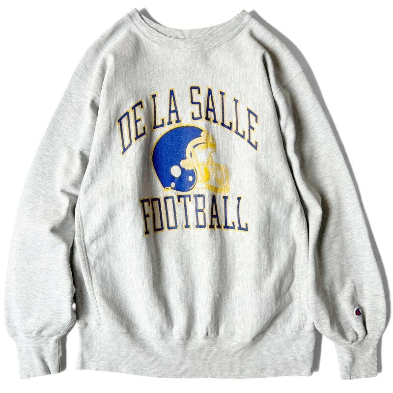 90s トリコタグ USA製 Champion 3段 カレッジ プリント リバースウィーブ スウェット トレーナー XL / 90年代 チャンピオン アメリカ製 グレー 【中古】 古着 アメリカ古着 USED ユーズド 中古 VINTAGE US古着 アメカジ