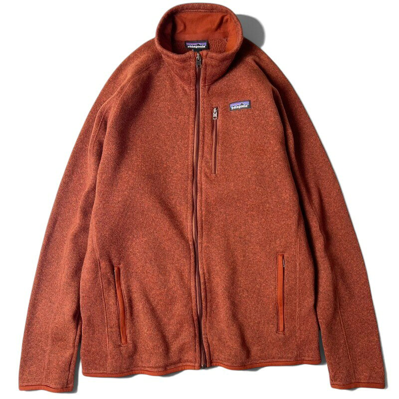 21年製 Patagonia フルジップ ベターセーター ジャケット L / パタゴニア フリース ハイネック レンガ ワンポイント 無地 【中古】 古着 アメリカ古着 USED ユーズド 中古 VINTAGE US古着 アメカジ