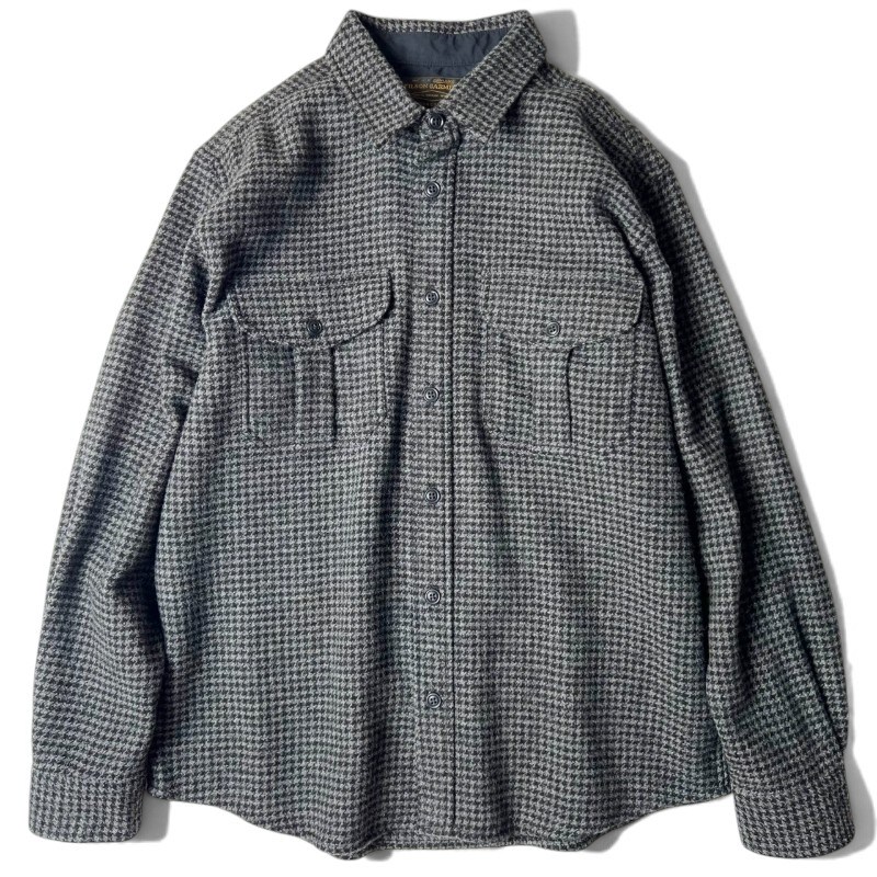 FILSON 千鳥格子 長袖 ウール シャツ L / フィルソン ブラック グレー モノトーン ワーク ワークシャツ 【中古】 古着 アメリカ古着 USED ユーズド 中古 VINTAGE US古着 アメカジ