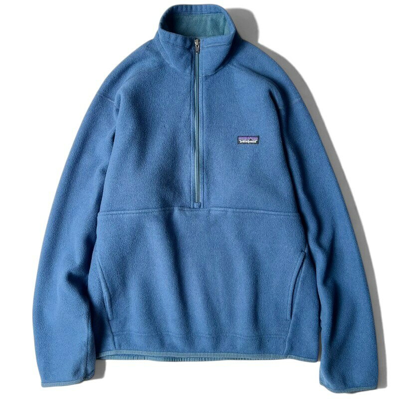 00s 09年製 Patagonia シンチラ マースピアル フリース ジャケット M / 00年代 オールド パタゴニア ハーフジップ ハイネック ブルー 青 【中古】 古着 アメリカ古着 USED ユーズド 中古 VINTAGE US古着 アメカジ