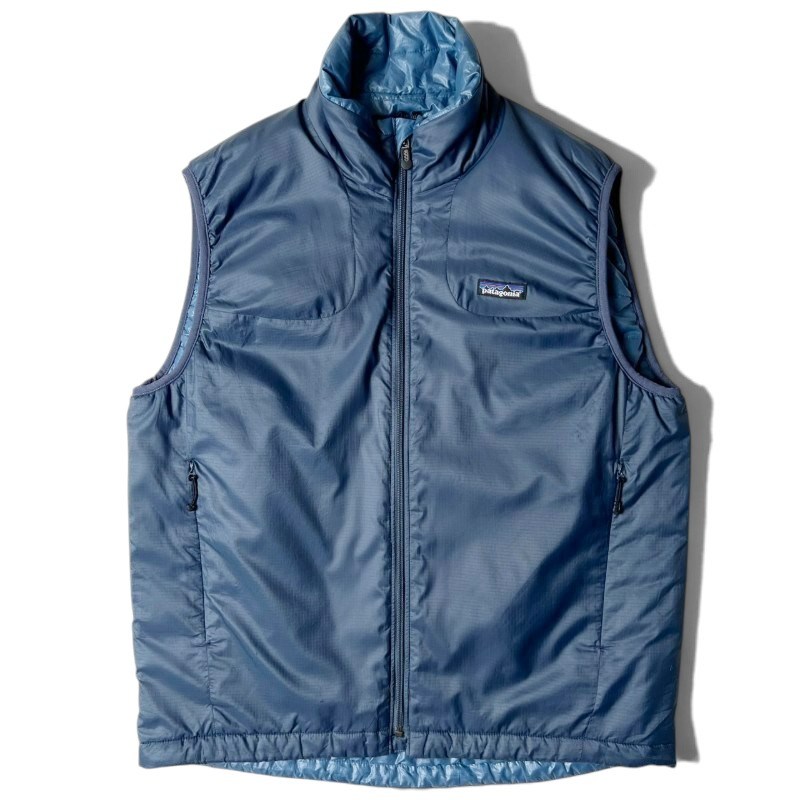 00s 08年製 Patagonia マイクロ パフ ベスト M / 00年代 オールド パタゴニア 中綿 ナイロン フルジップ パッカブル ネイビー 紺 【中古】 古着 アメリカ古着 USED ユーズド 中古 VINTAGE US古着 アメカジ