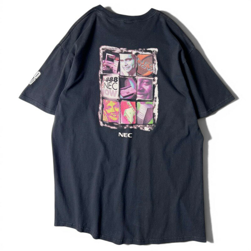 Rakuten - 90s 1997 NEC 企業物 3面 プリント 半袖 Tシャツ L / 90年代 アメリカ製 オールド 企業 ブラック 黒 テック 【中古】 古着 アメリカ古着 USED ユーズド 中古 VINTAGE US古着 アメカジ
