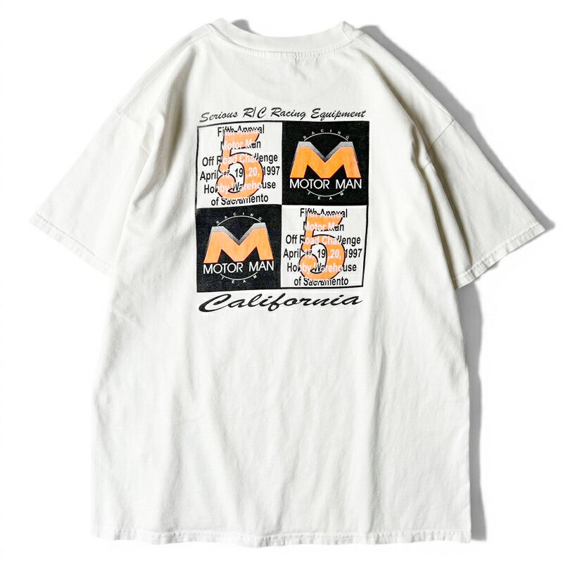 Rakuten - 90s USA製 1997 ラジコンカー イベント 両面 プリント 半袖 Tシャツ L / 90年代 アメリカ製 オールド 企業 企業物 ラジコン 【中古】 古着 アメリカ古着 USED ユーズド 中古 VINTAGE US古着 アメカジ