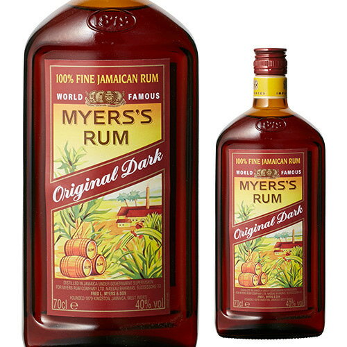 【全品P3倍 8/30限定】マイヤーズラム ダーク オリジナル＜並行＞40度 700ml ラム スピリッツ Myers Rumのサムネイル