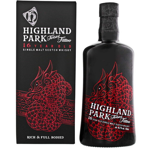 【全品P3倍 5/25限定 父の日 早割】ハイランドパーク16年 ツイステッドタトゥー 46.7度 700ml Highland Park スコッチ ウイスキー シングルモルト アイランズ whisky 長S