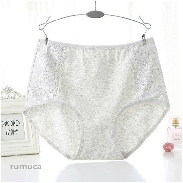 Rakuten - ショーツ レディース 綿 お得な4枚セット 深め ハイウエスト ショーツ 下着 アンダーウエア レース 女性用 大きい ストレッチ 伸縮性