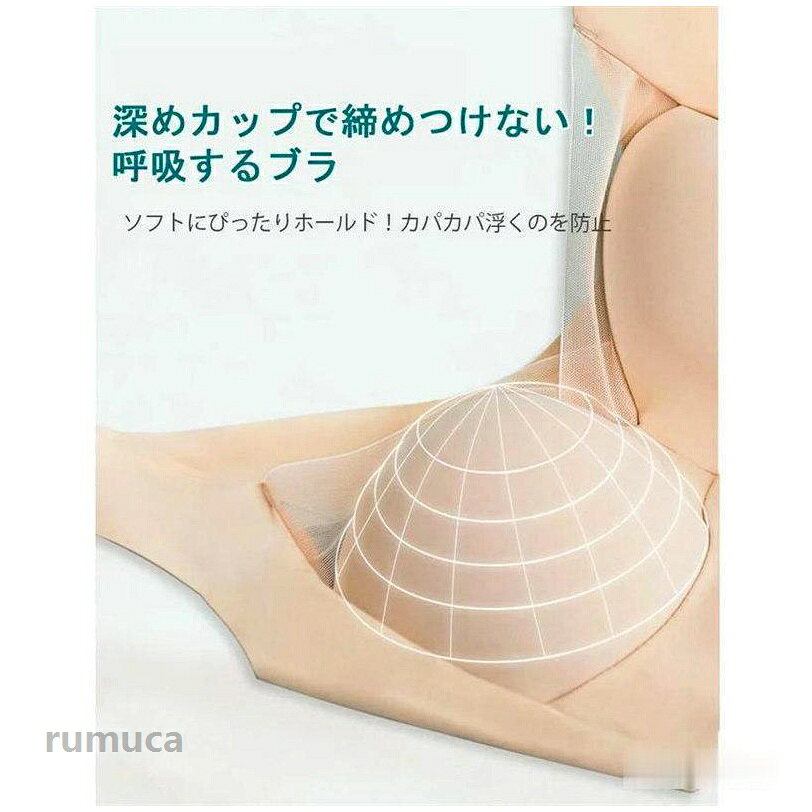 ブラジャー 接触冷感 涼しい ナイトブラ ノンワイヤーブラ 夏 レディース 揺れない...