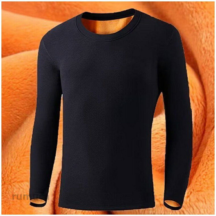 Other - 2枚セット Tシャツ トップス メンズ 長袖 肌着 カットソー 裏起毛 秋冬物 インナー ゆったり 両面起毛 インナー インナーシャツ