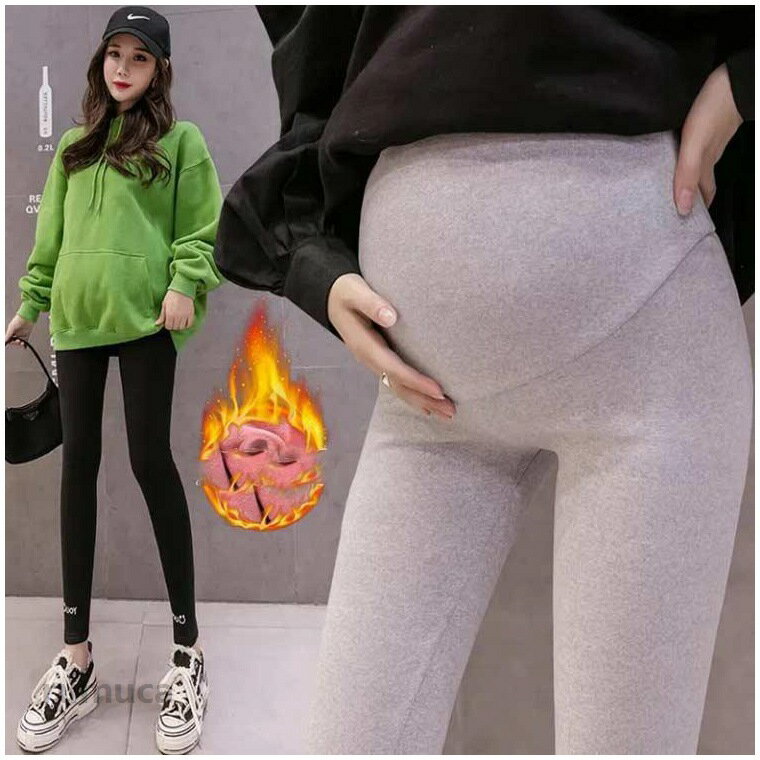 Maternity Girdles - タイツ レギンス 伸縮 リブ ズボン マタニティ フェイクタイツ ストッキング 裏起毛 暖かい 妊婦 厚手 美脚 マタニティ レギンス レディース