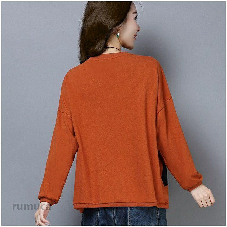 tシャツ レディース 長袖 カットソー クールネック ロンT 春秋冬 おしゃれ ゆった...