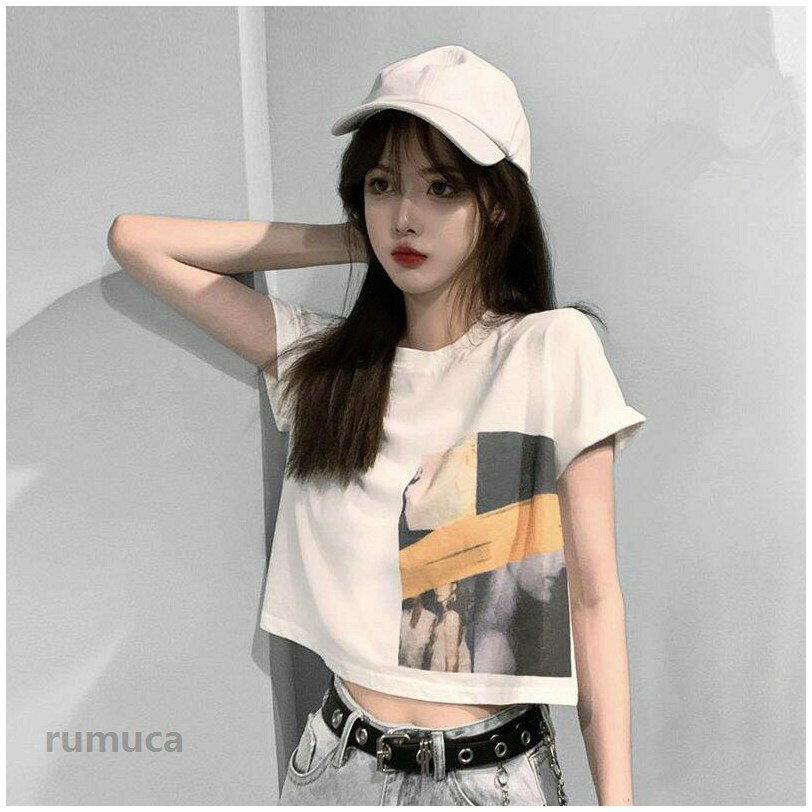 Rakuten - Tシャツ レディース 半袖 ゆったり 薄手 ロゴT 体型カバー クルーネック 春夏 秋 トップス tシャツ きれいめ おしゃれ