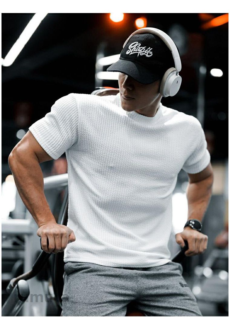 Tシャツ メンズ トレーナー 半袖 ニット 丸首 細身 カットソー インナー トレーニ...